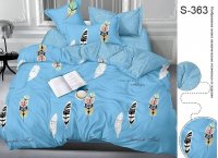 Постельное белье сатин люкс TAG - S363, полуторный